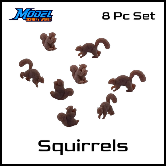 N Scale 1:160 Squirrel 8pc Set