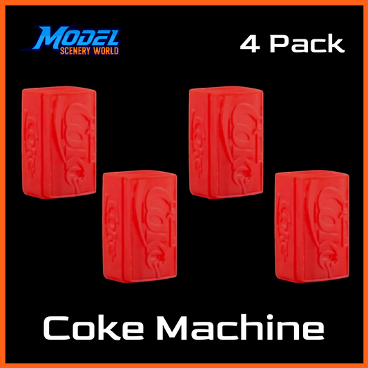 Coke Machine Vending (4pk) - N Scale - Red