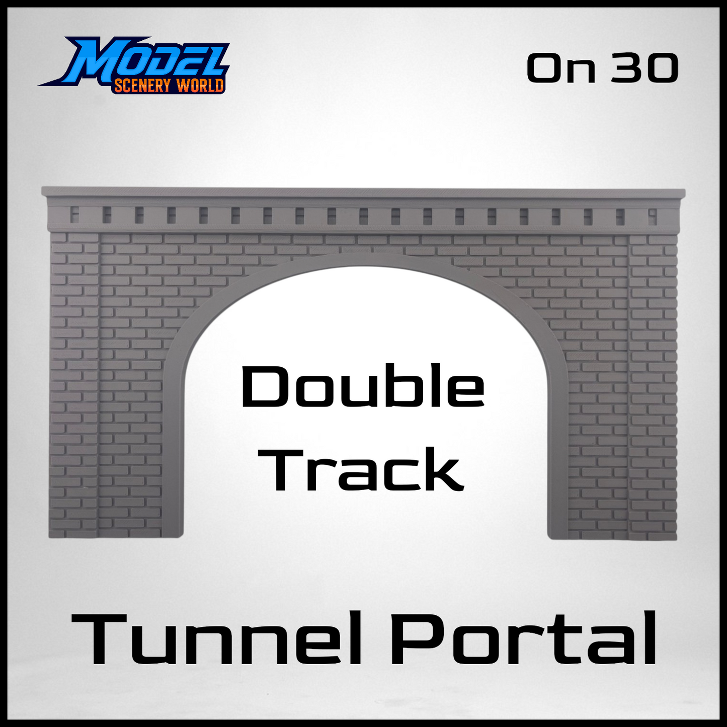 On30 Scale Double Stone Tunnel Portal Narrow Gauge
