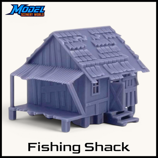 Z Scale 1:220 Fishing Shack Resin Building