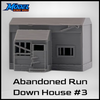 Abandoned Run-Down House #3 - Z Scale 1:220 Trackside Shanty
