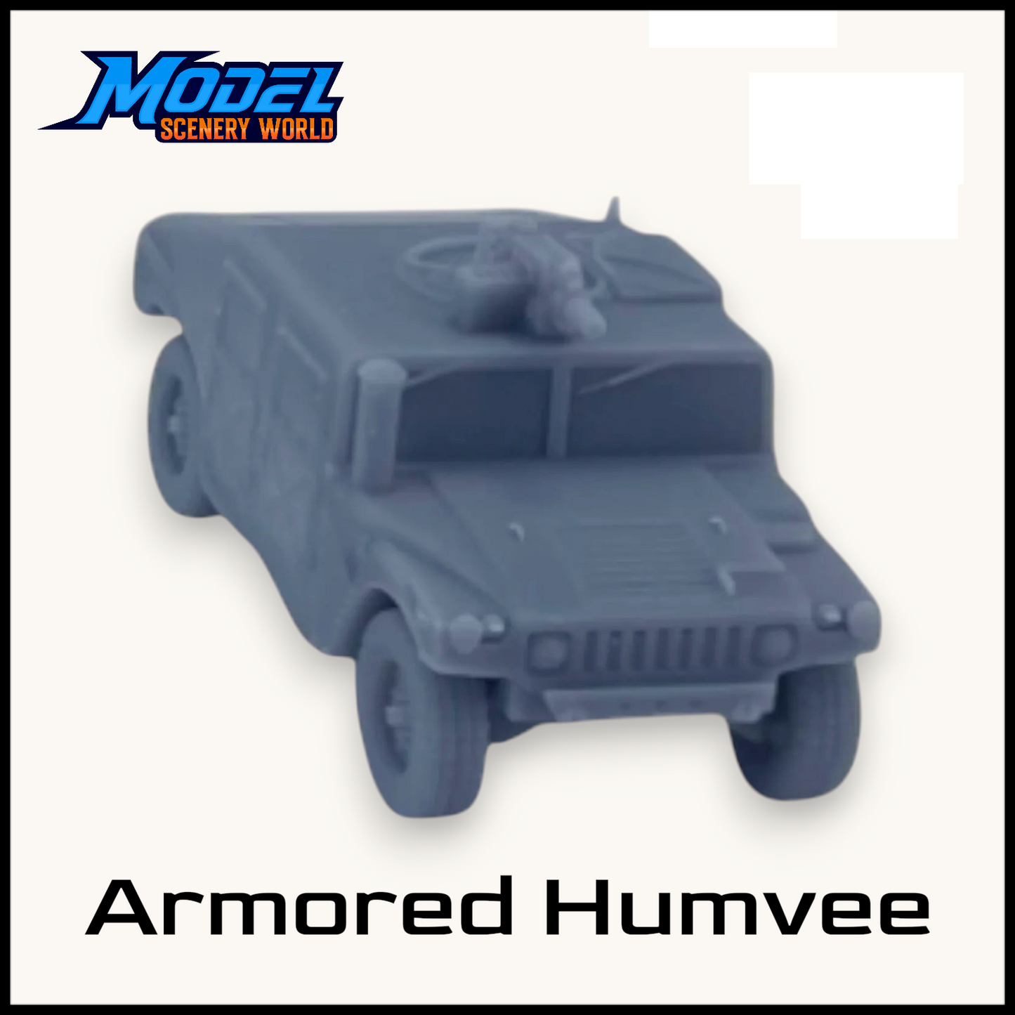 S Scale 1:64 Armored Humvee Military Vehicle