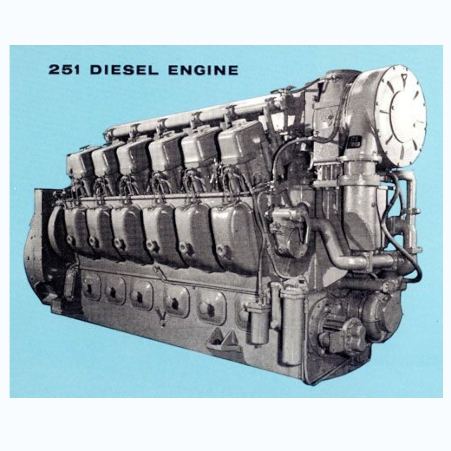 G Scale 1:24 Alco 251 12-Cyl Diesel Engine Prime Mover