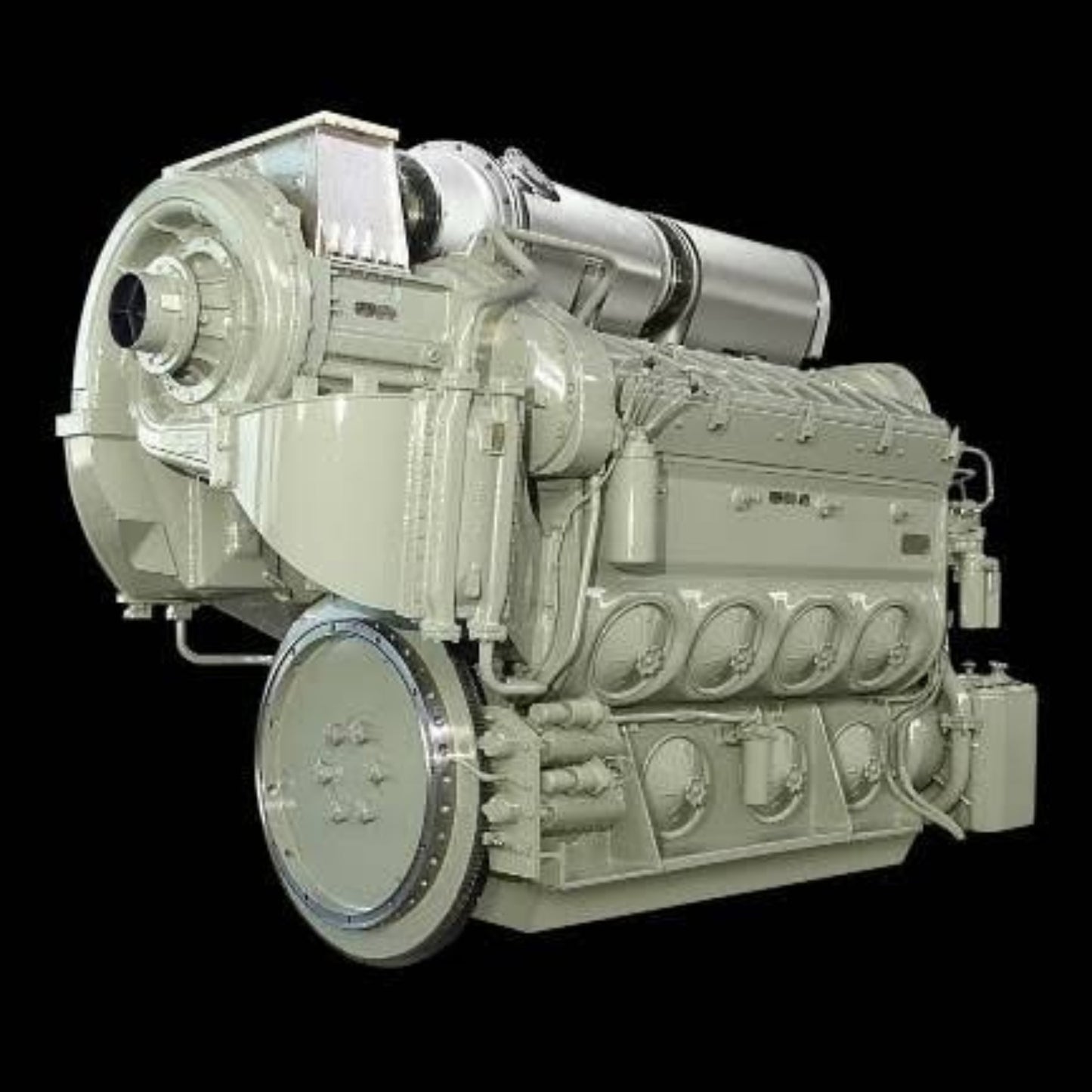 HO Scale 1:87 EMD 645 8-Cylinder Turbo Diesel Engine