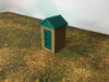 "The Outdoor Series" OUTHOUSE  Camping  Modeled in Color ZZ Scale 1:300