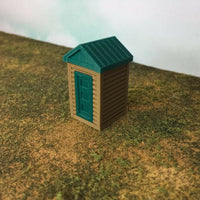 "The Outdoor Series" OUTHOUSE  Camping  Modeled in Color ZZ Scale 1:300