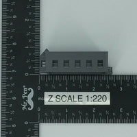 20th Century Single Floor BROWNSTONE Building - Z Scale 1:220 - 3D Model USA
