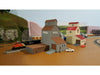 FARM Set Cluster (2) Grain Elevator Buildings (5) Grain Silos - N Scale 1:160