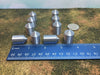 10 Grain Silos - T Gauge - 1:450 Scale - Farm Silo Cluster