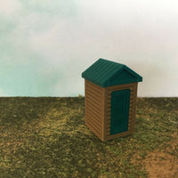 "The Outdoor Series" OUTHOUSE  Camping  Modeled in Color S Scale 1:64