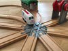 8 Way Wood Train Track Adapter Thomas the Tank - Brio - IKEA - PICK YOUR COLOR!