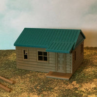 "The Outdoor Series" - Cabin #1 - Camping - Modeled in Color - S Scale 1:64
