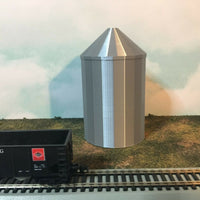 Tall GRAIN SILO - HO Scale 1:87 - No Assembly Required - USA FARM