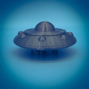 UFO Flying Saucer Alien Space Ship - N Scale 1:160 - Retro or Classic Style