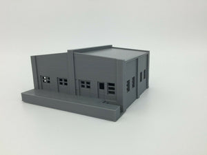 Rail to Road Freight Transfer Station with Dock - Z Scale 1:220