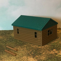 "The Outdoor Series" - Cabin #1 - Camping - Modeled in Color  TT Scale 1:120