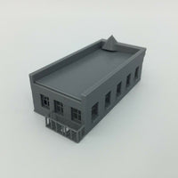20th Century Single Floor BROWNSTONE Building - Z Scale 1:220 - 3D Model USA