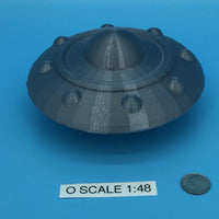 UFO Flying Saucer Alien Space Ship - O Scale 1:48 - Retro or Classic Style