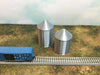 (2) GRAIN SILO SET - Z Scale 1:220 - No Assembly Required - FARM Cluster