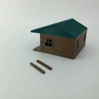 "The Outdoor Series" - Cabin #5 - Camping - Modeled in Color  S Scale 1:64  3D