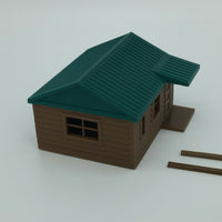 "The Outdoor Series" - Cabin #1 - Camping - Modeled in Color - HO Scale 1:87