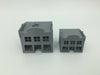 20th Century Town City OVAL TOP 2 Story Building- Z Scale 1:220 3D Printed Model