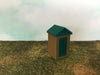 "The Outdoor Series" OUTHOUSE  Camping  Modeled in Color O Scale 1:48