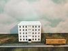 20 Floor OFFICE city LUXURY APARTMENT Building - N Scale 1:160 - Fully Assembled