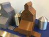 FARM Set Cluster (2) Grain Elevator Buildings (5) Grain Silos - N Scale 1:160