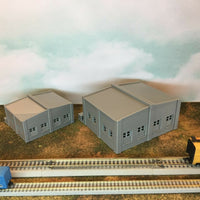 Rail to Road Freight Transfer Station with Dock - Z Scale 1:220
