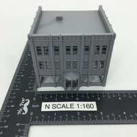 20th Century Multi Floor HOTEL or Office Building - N Scale 1:160 - 3D Model USA