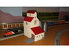 FARM Set Cluster (2) Grain Elevator Buildings (5) Grain Silos - N Scale 1:160