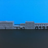 " City Block " (5) Urban Town Buildings Set - Z Scale - 1:220 - No Assembly!