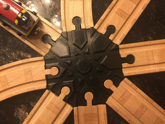 8 Way Wood Train Track Adapter Thomas the Tank - Brio - IKEA - PICK YOUR COLOR!