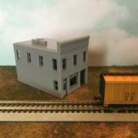 20th Century Art Deco Store with Upstairs Apartment Building - N Scale 1:160 3D