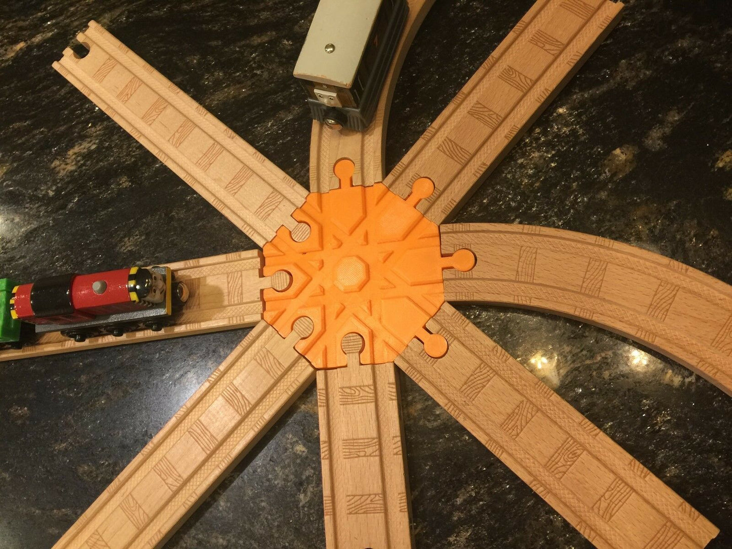 8 Way Wood Train Track Adapter Thomas the Tank - Brio - IKEA - PICK YOUR COLOR!