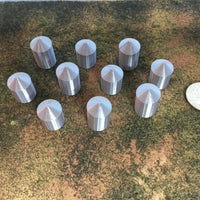 10 Grain Silos - T Gauge - 1:450 Scale - Farm Silo Cluster