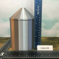 (2) GRAIN SILO SET - S Scale 1:64 - No Assembly Required - FARM Cluster