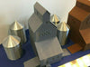 FARM Set Cluster (2) Grain Elevator Buildings (5) Grain Silos - N Scale 1:160