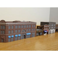 " City Block " (5) Urban Town Buildings Set - TT Scale 1:120 - No Assembly!