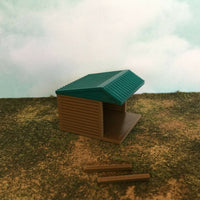 "The Outdoor Series"  Small Shelter - Camping Modeled in Color  Z Scale 1:220