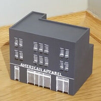 " American Apparel " Urban City Building - Z Scale - 1:220 No Assembly Required!