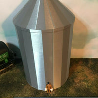 (2) GRAIN SILO SET - O Scale 1:48 - No Assembly Required - FARM Cluster