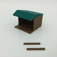 "The Outdoor Series"  Small Shelter - Camping Modeled in Color  HO Scale 1:87