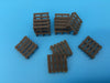 10 pc Brown PALLET Set - HO Scale - 1:87 - Pallets - Made in the USA!