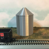 Shorter GRAIN SILO - HO Scale 1:87 - No Assembly Required - USA FARM