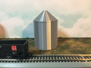 Shorter GRAIN SILO - HO Scale 1:87 - No Assembly Required - USA FARM