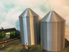 (2) GRAIN SILO SET - O Scale 1:48 - No Assembly Required - FARM Cluster