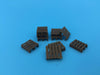 10 pc Brown PALLET Set - HO Scale - 1:87 - Pallets - Made in the USA!