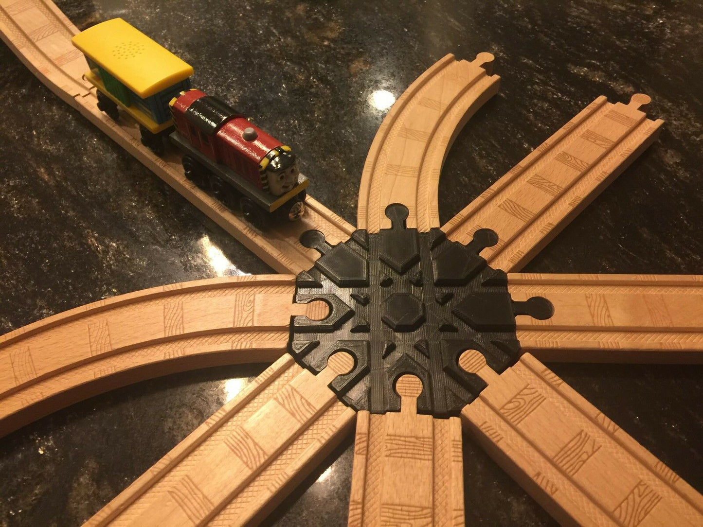 8 Way Wood Train Track Adapter Thomas the Tank - Brio - IKEA - PICK YOUR COLOR!